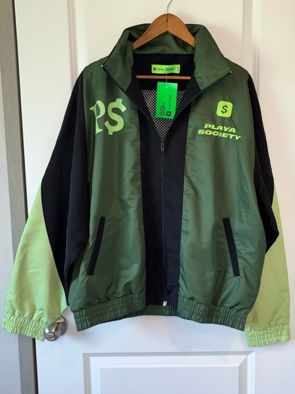 Playa Society Varsity Jacket WNBA Cash App Pay Some Respect To Womens Sports New